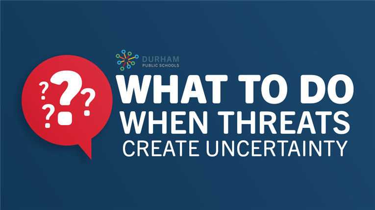  Graphic: What to do when threats create uncertainty